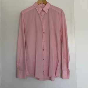 Pink Versace button down shirt
